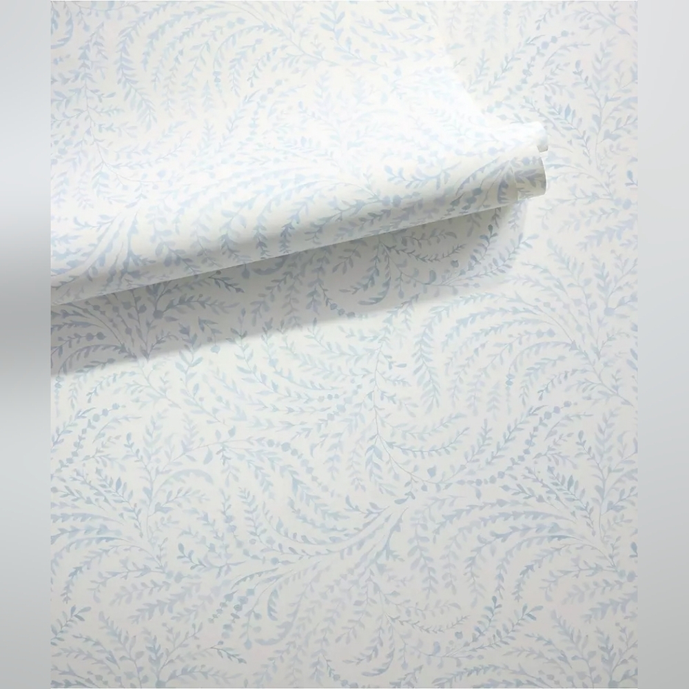 NEW Serena & Lily Priano Wallpaper - Sky/white
